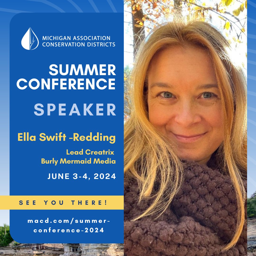 MI_Conservation's tweet photo. 📲Marketing Conservation Districts on ALL the "Platforms" -- Join us at MACD's 2024 Summer Conference for round tables + talks discussing what's working &amp; what doesn't -- both on social media AND with our in-person communities -- when advocating &amp; recruiting for your local CD! https://t.co/IWIgdXPNZ5