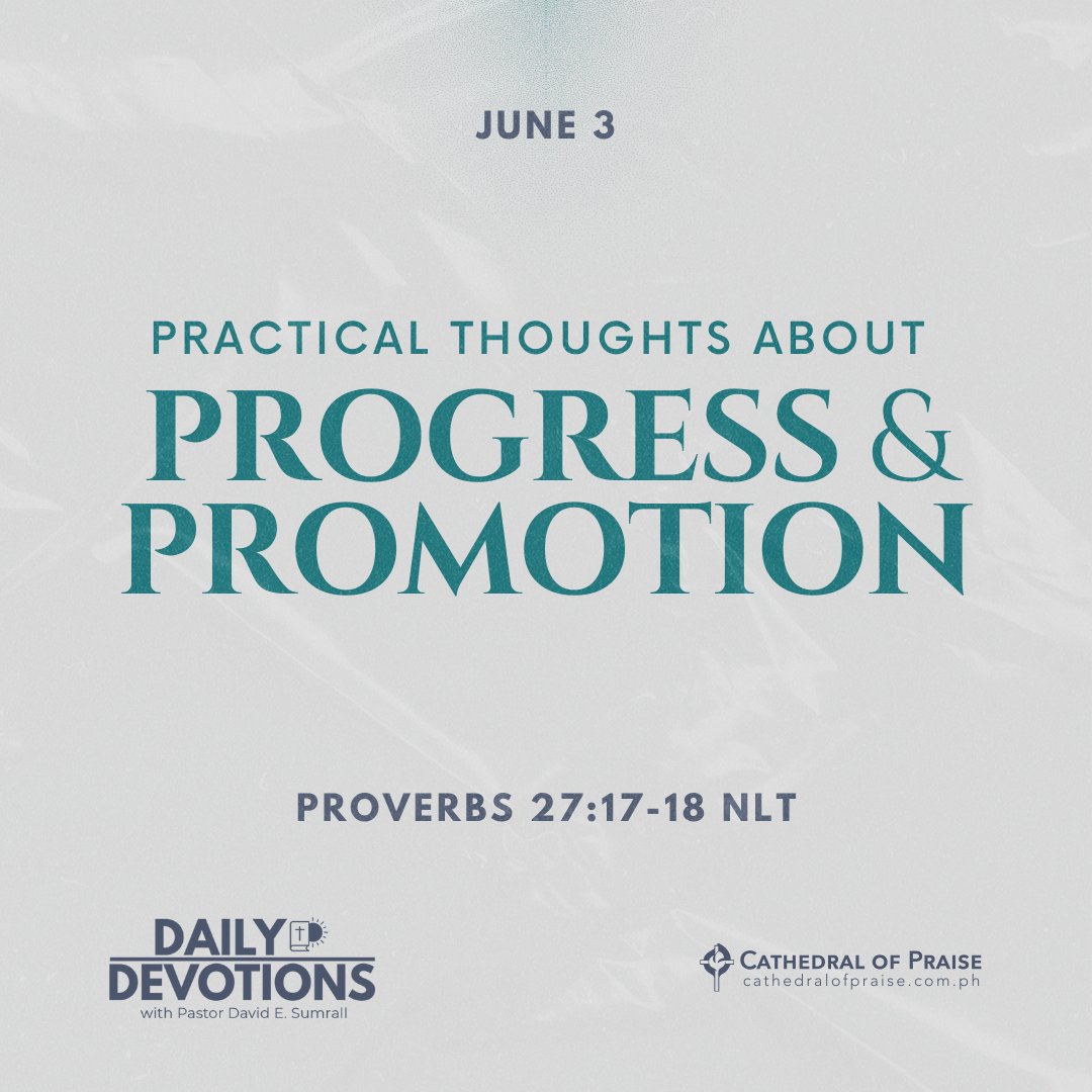 Practical Thoughts about Progress and Promotion

Proverbs 27:17–18 (NLT)
As iron sharpens iron, so a friend sharpens a friend.

As workers who tend a fig tree are allowed to eat the fruit, so workers who protect their employer’s interests will be rewarded.