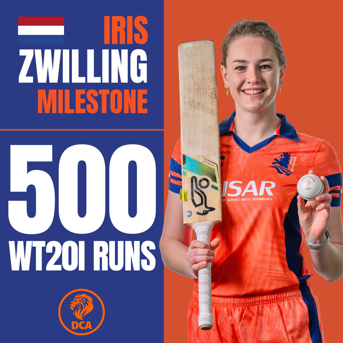 DCA_NL's tweet photo. Congratulations to Iris and Caroline who both reached some significant milestones in their recent WT20I series against Italy! 🙌🏻 https://t.co/mL2hUHbXw4