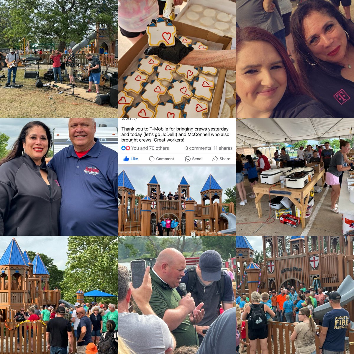 JoD Holli (@4everjod) on Twitter photo Party time in Augusta, KS <a href="/TMobile/">T-Mobile</a> #hometowngrant Castle Park build by community volunteers in 10 days @MitchHolly86 <a href="/JohnStevens_/">John Stevens</a> <a href="/gnugent28/">Gareth Nugent</a> <a href="/NimerV/">Nimer Velasquez</a> @scotty002511 <a href="/AliciaIsraelson/">Alicia Israelson</a> Party time in Augusta, KS <a href="/TMobile/">T-Mobile</a> #hometowngrant Castle Park build by community volunteers in 10 days @MitchHolly86 <a href="/JohnStevens_/">John Stevens</a> <a href="/gnugent28/">Gareth Nugent</a> <a href="/NimerV/">Nimer Velasquez</a> @scotty002511 <a href="/AliciaIsraelson/">Alicia Israelson</a>