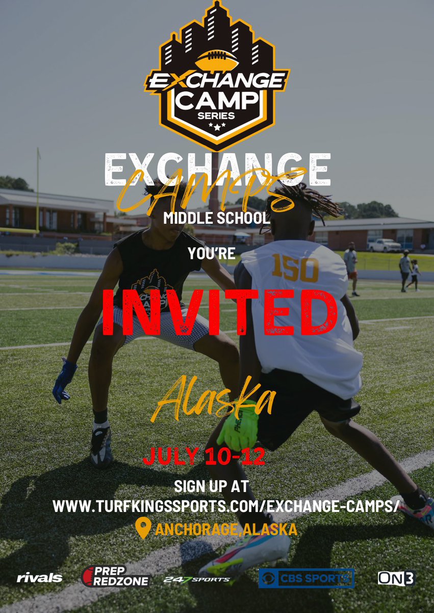 #AGTG Blessed to receive the <a href="/eXchangeCamps/">eXchange Camps</a> invite🙏🏾✝️. Very grateful <a href="/TurfKingssports/">Turf Kings™️</a>