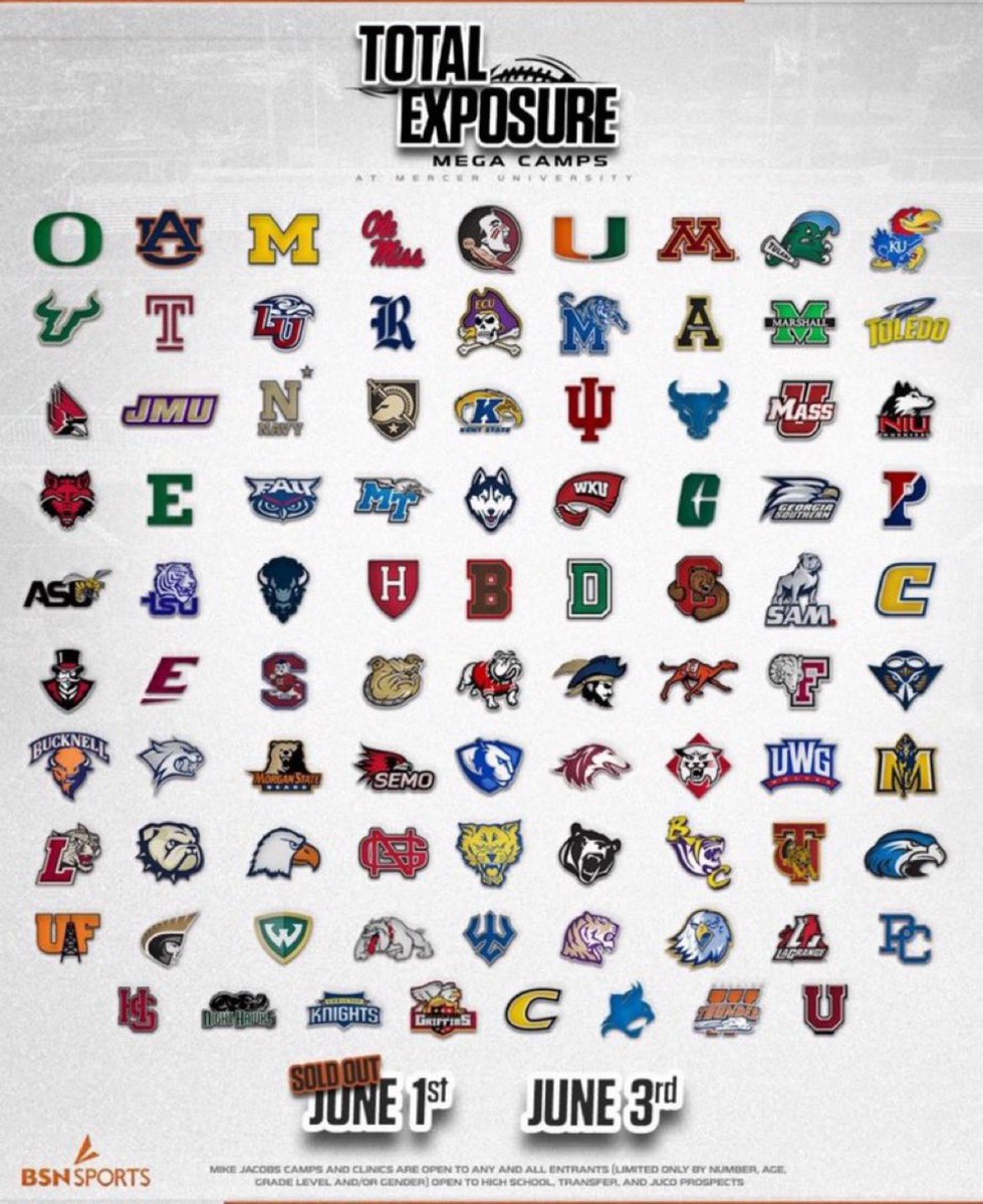 I will be at the <a href="/MercerFootball/">Mercer Football</a> Mega Camp tomorrow! Excited to compete! @RoswellHornetFB