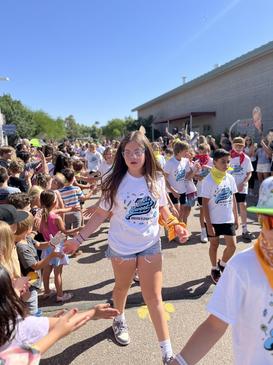 5th grade parade!  Cochise saying goodbye to a great group of kids as they head off to middle school.