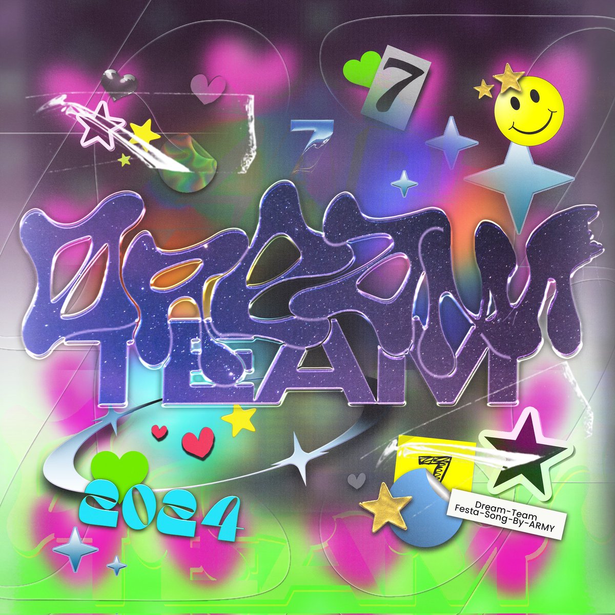 DREAM TEAM MAIN TRACK COVER IS HERE!
#FestaSongByArmy2024  

Amazingly crafted by our designers, the cover shows a cool R&B Pop vibe that depicts the song theme perfectly!💜 

MV RELEASE  - 13th June, 2 AM KST (subtitles in multiple languages)
#DreamTeamByArmy #BTS11thAnniversary