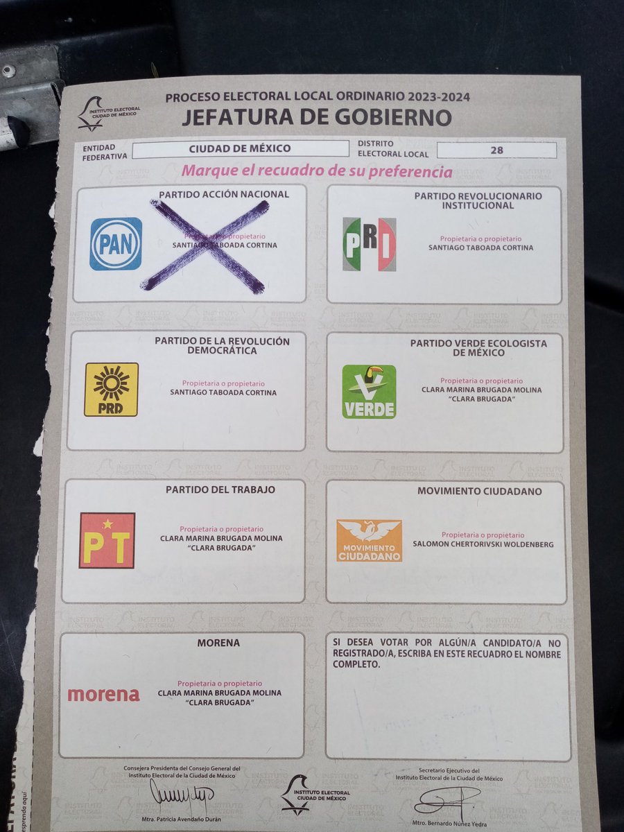 yasfrant's tweet image. Listo! 😃
#XóchitlGálvezPresidenta 
#SantiagoTaboadaCDMX