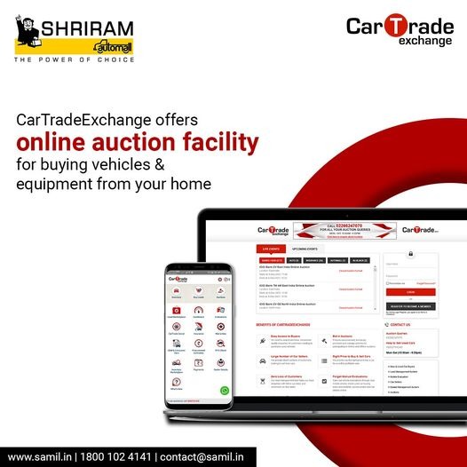 ShriramAutomall's tweet photo. CarTradeExchange offers advanced online bidding for vehicles and equipment from thousands of inventories across India. Register today and bid with ease!
Participate in Online Auctions: https://t.co/CuLxZ9SCxj
#CarTradeExchange #CTE #UsedVehicleAuction #BuyNow #Sell https://t.co/bojGiTnoIE