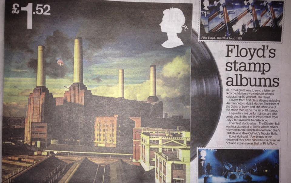 7 years ago (2017) news broke of special UK stamps being issued <a href="/PostOffice/">Post Office</a> to celebrate 50 years of <a href="/pinkfloyd/">Pink Floyd</a> 😉 Did you mangage to get and did you use?