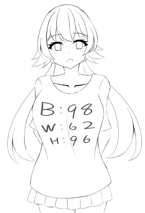 こういうスリーサイズ申告Tシャツってありだと思うんだ 