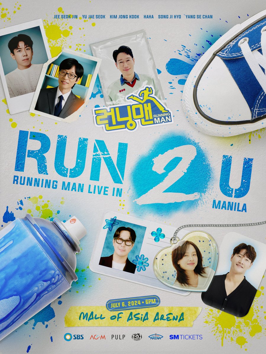 pulpliveworld's tweet photo. Get your running shoes ready and lace them up tight because the RUNNING MAN is finally making its way back to Manila! 🏃‍♂️ They're set to "RUN 2 U" on July 6, 2024, at the @MOAArena! ❤️ They kept their promise to all PH Runners, so save the date! 😉 Tickets will be up for grabs starting June 16, 12PM PHT through @smtickets outlets nationwide and online at https://t.co/atvVqUEioB.

Are you up for the challenge and be part of the excitement? Let's make this mission a success! 💪

#RUN2UinMANILA #RUNNINGMANinMANILA2024