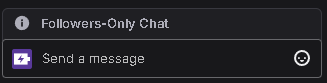 ThatAwkwardDJ's tweet image. You find a new channel to check out and see this. What are your thoughts on follower only chat? Is it ever appropriate for a small streamer to have on the whole stream?

#twitchstreamer #streamerquestions