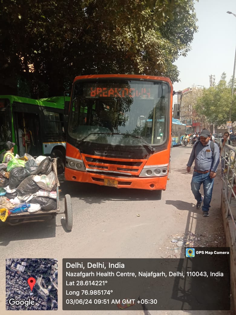 Traffic Alert Traffic is affected on Phirni Road Najafgarh near Vijay Sales Showroom due to breakdown of a Cluster Bus. Kindly plan your journey accordingly.