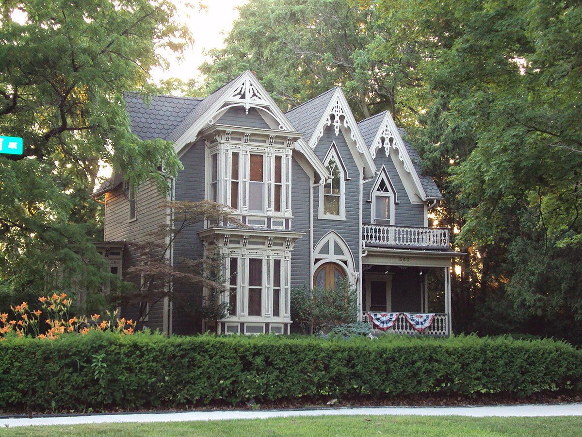 gothic revival in imlay city, michigan (1871)...