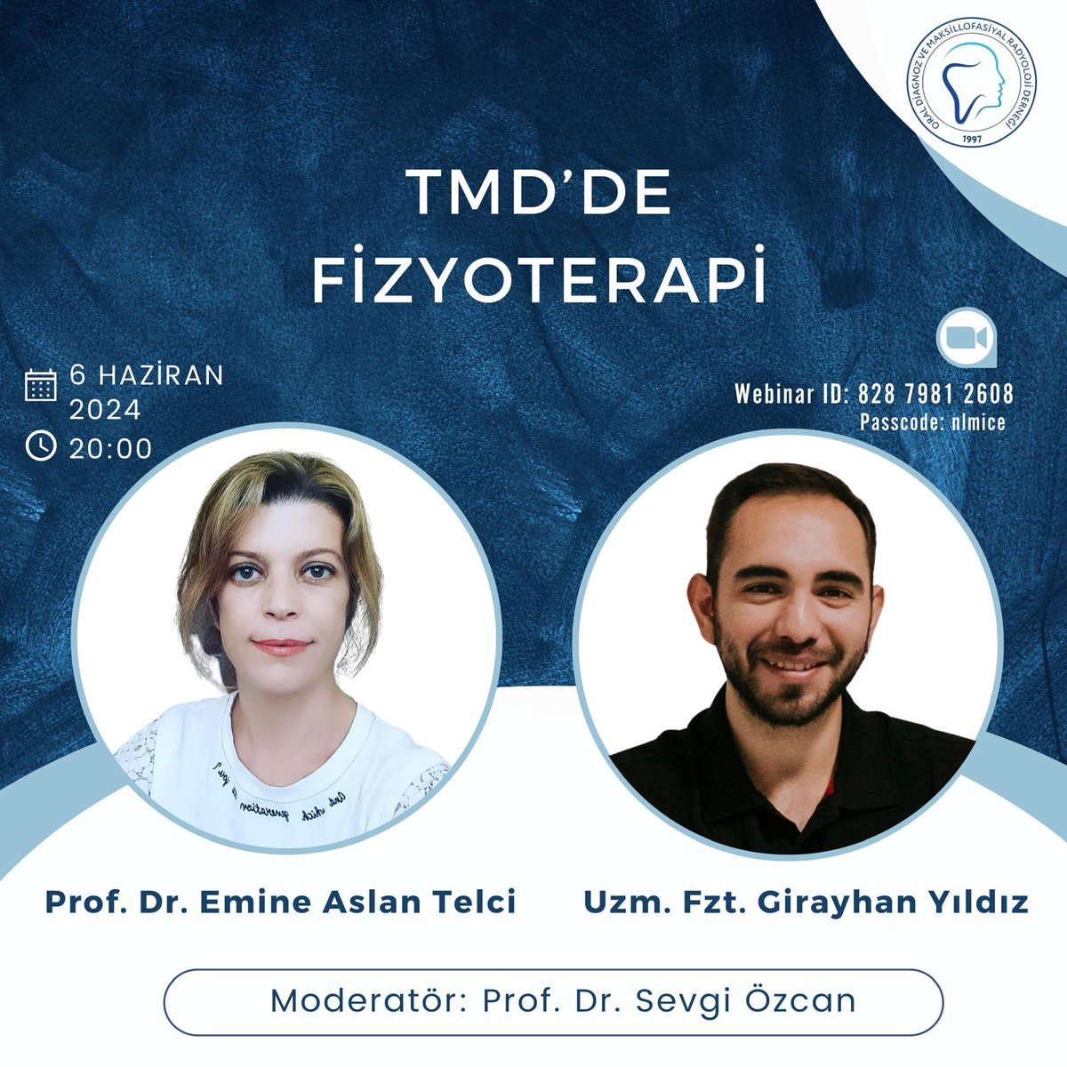 odmfr_der's tweet photo. Bu dönemin son webinarı ile karşınızdayız! 6 Haziran Perşembe günü saat 20.00’da, Prof. Dr. Sevgi Özcan moderatörlüğünde, Prof. Dr. Emine Aslan Telci ve Uzm. Fzt. Girayhan Yıldız ile “TMD’de Fizyoterapi” konulu sunum gerçekleştirilecektir.

https://t.co/TkPdVJH1b2 https://t.co/Vvuir3JBTV