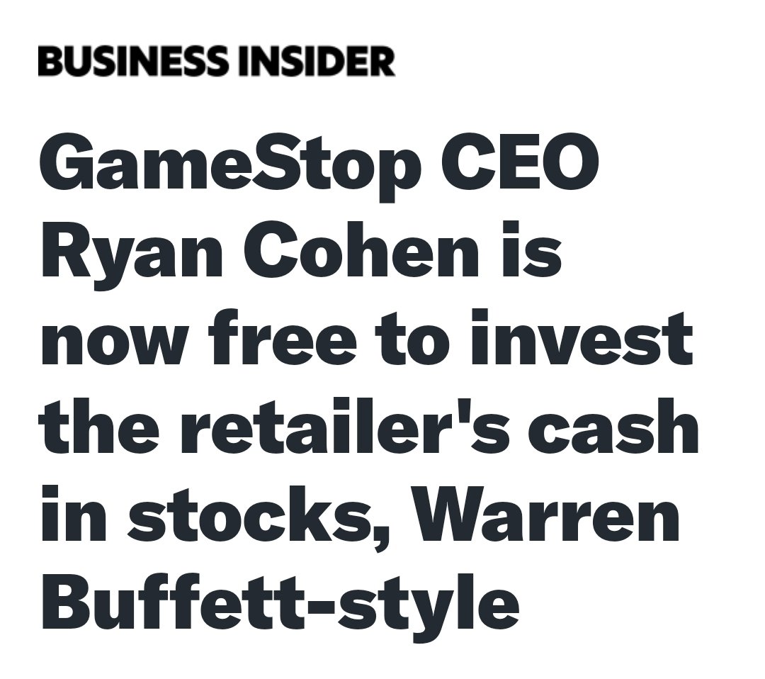 TaylorK88114500's tweet photo. $mstr has $14B of #bitcoin & the stock is $1,600 from implementing the #bitcoin strategy
$gme @ryancohen implements the #bitcoin strategy and gets a similar valuation
$GME $200 Stock
It's #RyanCohan's Fiduciary Duty is to Due Whats Best for Shareholders 🔥 https://t.co/OKctVAymDq