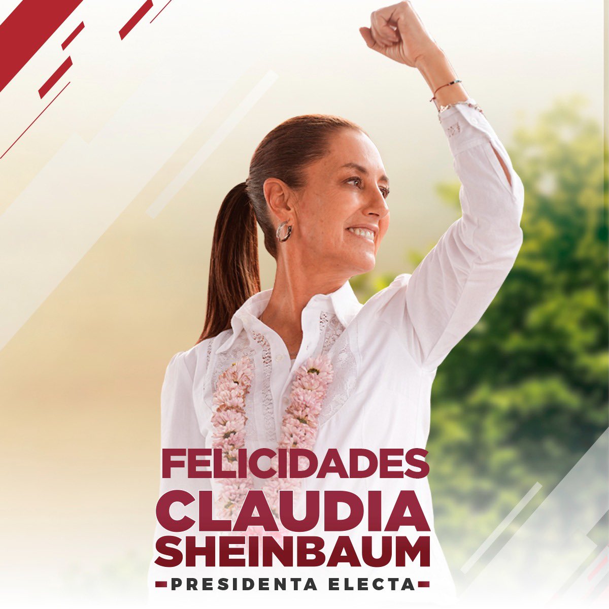 ramirezlalo_'s tweet photo. Felicito a una gran humanista, la doctora @Claudiashein, que hoy hace historia como la primera presidenta de la República.
El pueblo mexicano ya decidió, juntos construiremos el segundo piso de la 4T. https://t.co/Q6zNR0DZNU