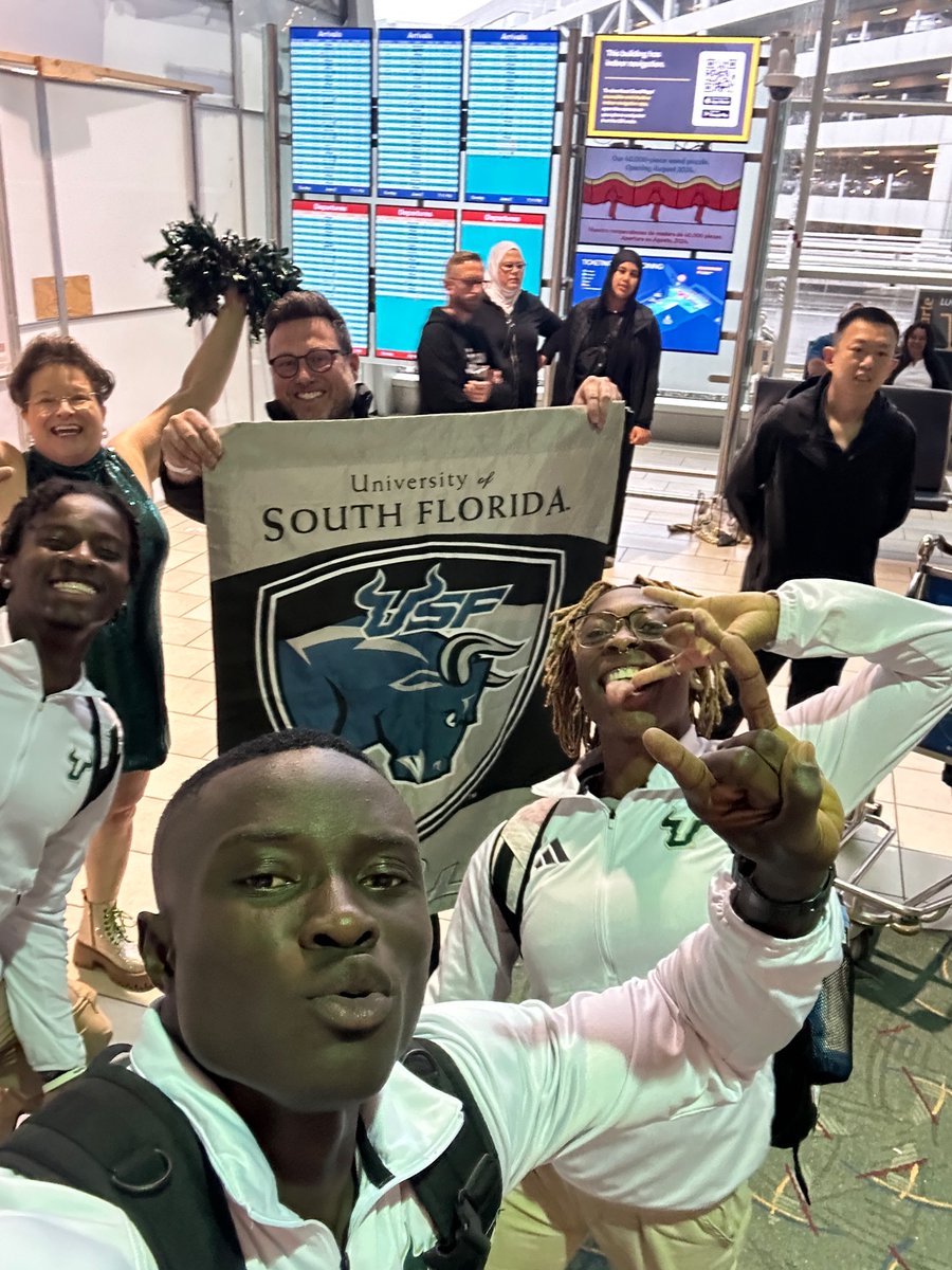 Cheering on <a href="/USFXCTF/">USF XCTF</a> <a href="/USFAthletics/">USF Athletics</a> <a href="/USFalumniAssn/">USF Alumni Association</a> <a href="/smward/">Suzanne Ward</a> <a href="/USFPDXChapter/">USF Portland Alumni Chapter</a>! See everyone in Eugene Wednesday. Go Bulls.