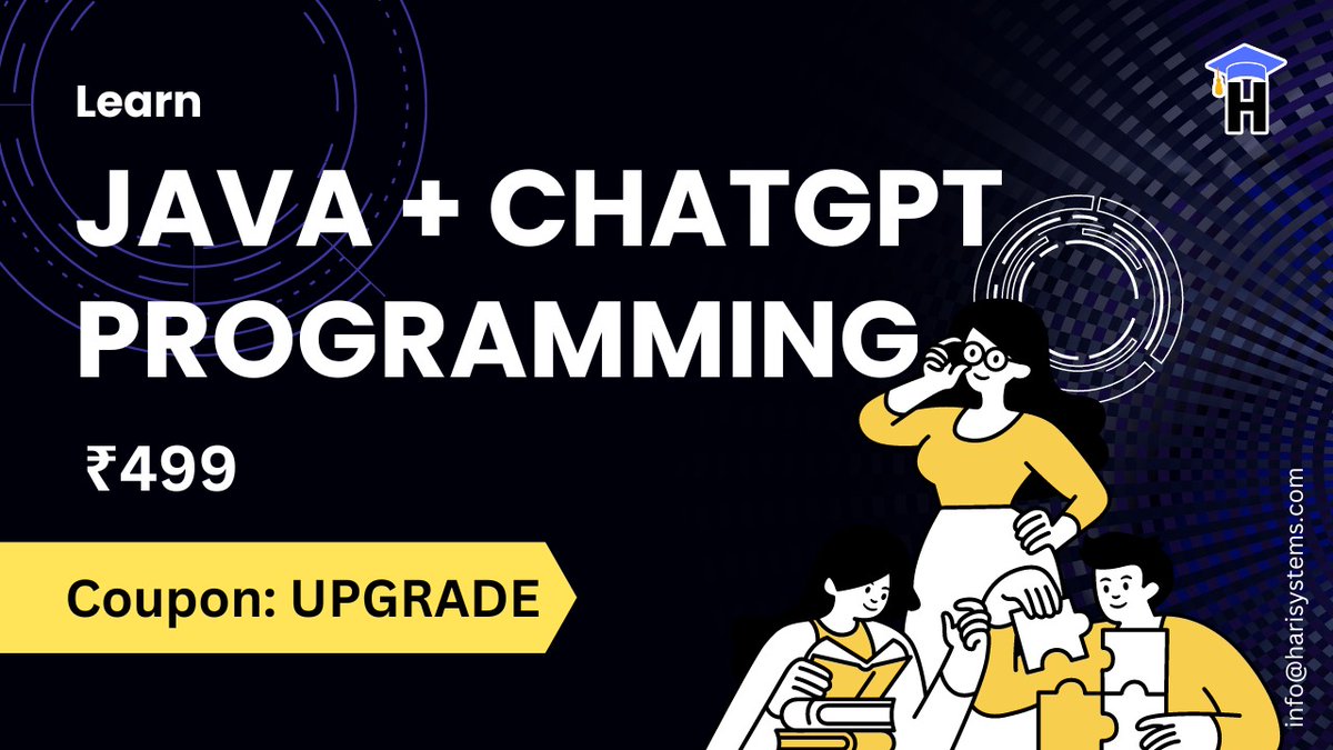 Java Programming with ChatGPT: Learn using Generative AI udemy.com/course/java-pr… #java #chatgpt #ai #tips #skills #bootcamp #development #courses #udemy #udemycoupon #elearning #world #edtech #facts #usa #uk #software #developer #ai #harisystems