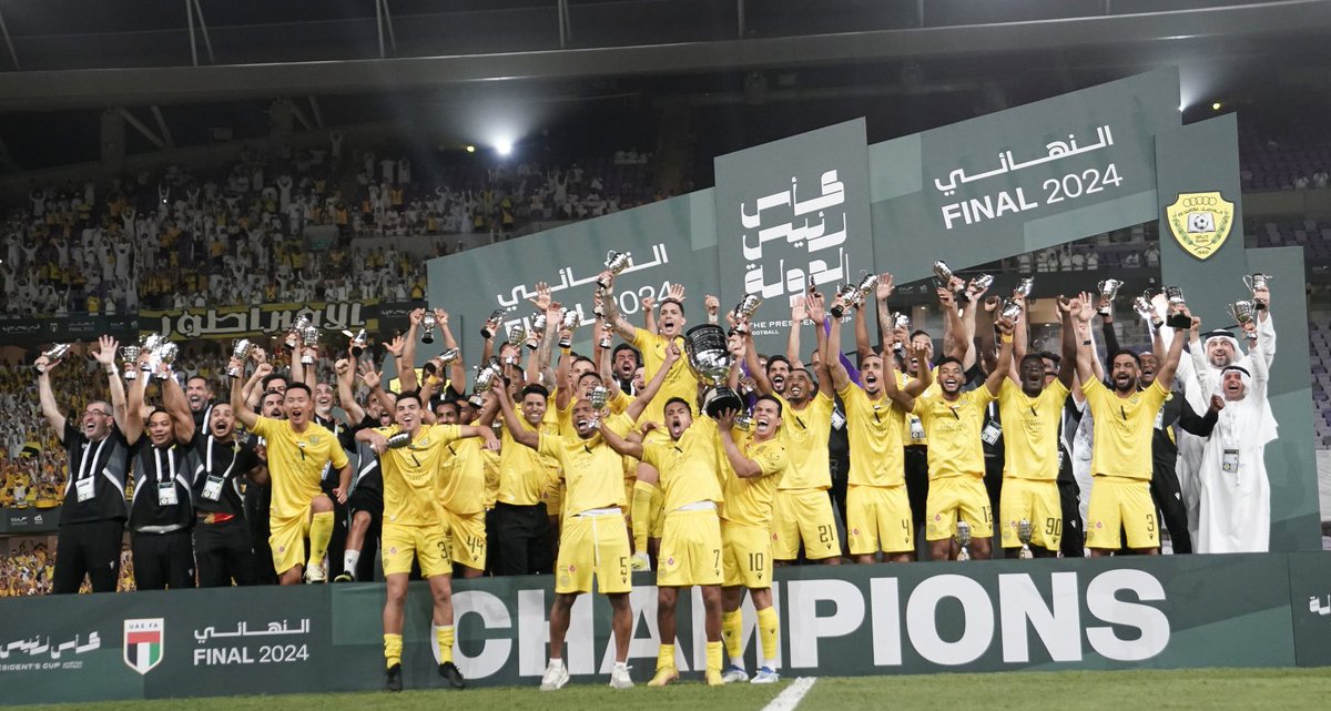 صبـاح الخيـر لأبطـال الثنـائية "الكأس والدرع" ☀️ 

#الوصل_بطل_الثنائية 🏆🏵️