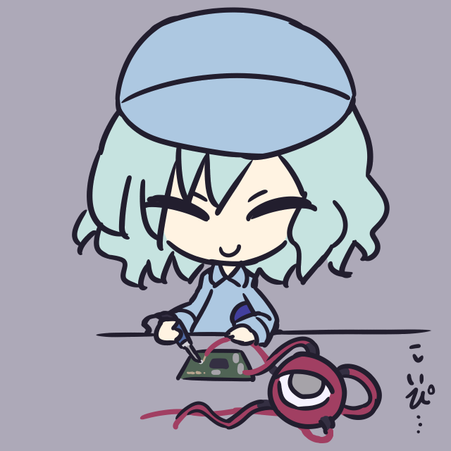 サードアイを配線するこいし 