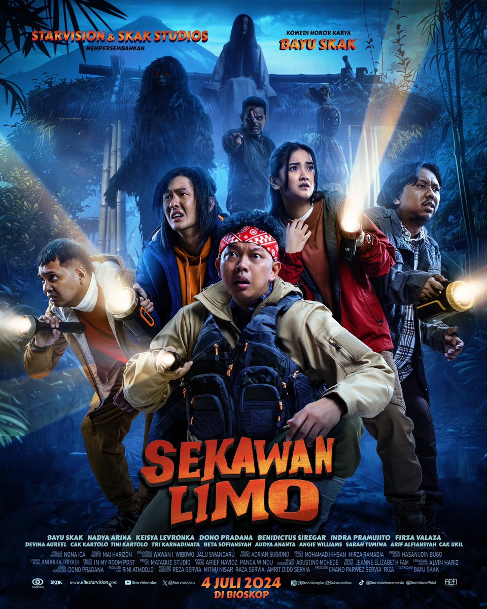 SEKAWAN LIMO. 5 wong munggah Gunung Madyopuro tapi cuman 4 sing menungso, salah siji soko mereka iki demit. Nah kiro-kiro sopo demite?😱

Film SEKAWAN LIMO tayang mulai 4 Juli 2024 di Bioskop
#SekawanLimo #FilmSekawanLimo