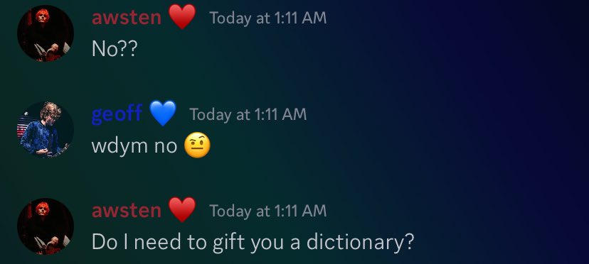 FakeAwstenOOC's tweet image. this bitch -💙