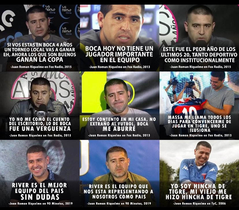 Ariel11585780's tweet photo. Miren si ahora saldrían a hablar Palermo , Guillermo , Tévez o Battaglia como en su momento Riquelme ? https://t.co/EVQl5FTc6d