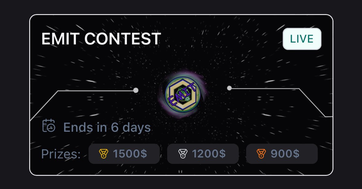 Currently $5,000 in #giveaways thanks to @TimeMachines101

➡️ wolfswap.app/leaderboard/cr…

💰Just trade $EMIT to win!💰
*Prize pool will DOUBLE at 1mil MC = $10,000! 

Discord: discord.gg/E54nnrfytM
Chart: dexscreener.com/cronos/0x609f5… #cro #crofam #cronoschain <a href="/cryptocom/">Crypto.com</a> $cro