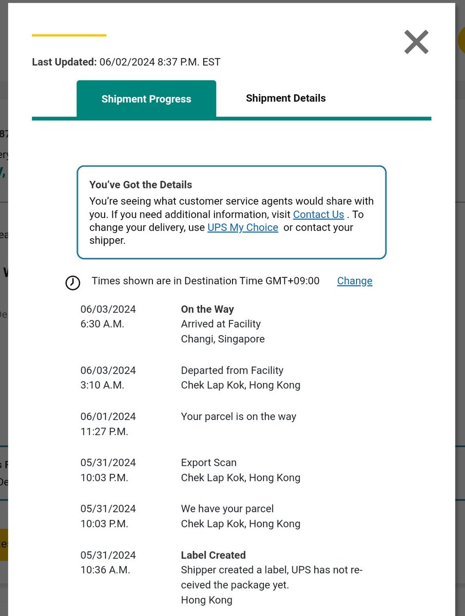 08_YZF_R1's tweet image. JDで買ったAce 3V、UPSだけどシンガポールポストみたいな経路で動くのねー

#OnePlus #Ace3V #PJF110