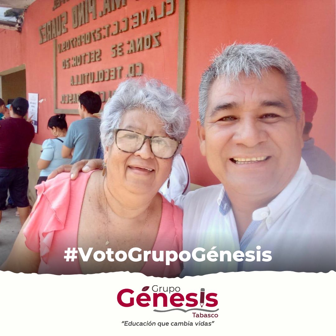 GenesisTabasco's tweet photo. ¡Hoy fue un día increíble! La gente salió a votar con entusiasmo, demostrando su compromiso y pasión por un futuro mejor.

Gracias a todos los que participaron y ejercieron su derecho al voto. ¡Juntos construimos el cambio! 🗳️

 #GrupoGenesis #VotoConEntusiasmo https://t.co/Rjjm8DPOeB