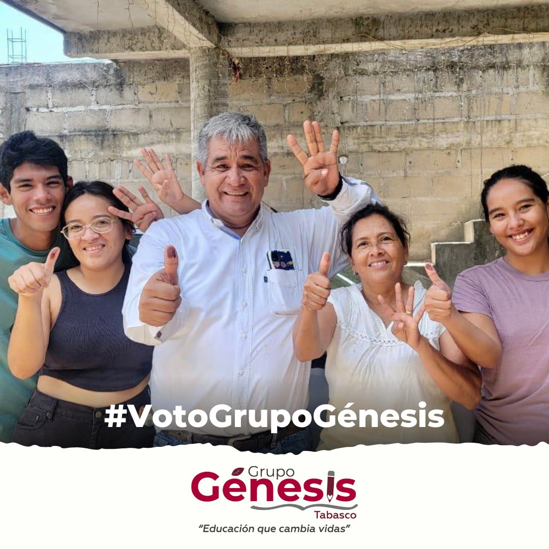 GenesisTabasco's tweet photo. ¡Hoy fue un día increíble! La gente salió a votar con entusiasmo, demostrando su compromiso y pasión por un futuro mejor.

Gracias a todos los que participaron y ejercieron su derecho al voto. ¡Juntos construimos el cambio! 🗳️

 #GrupoGenesis #VotoConEntusiasmo https://t.co/Rjjm8DPOeB
