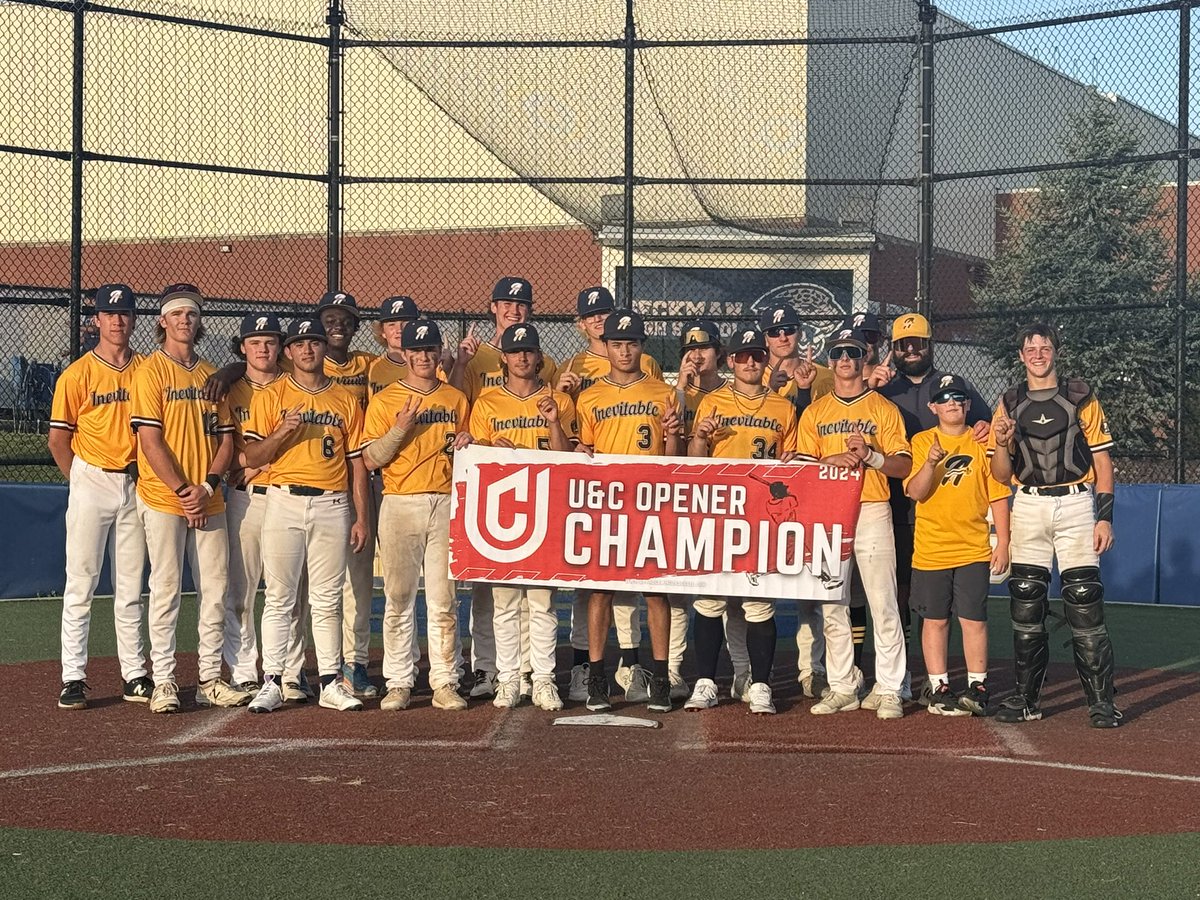 🏆🏆🏆Champions🏆🏆🏆

Congrats to  <a href="/NickHerrinsAs/">Inevitable A’s</a> 17u Select!!!

They are your  #UandOpener Champs for 17/18u