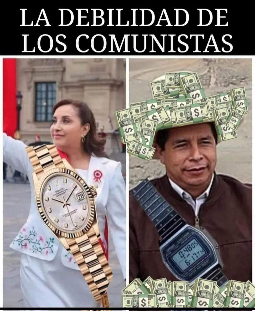 TAL CUAL TODOS LOS ROJETES COMUNISTAS LES GUSTA VIVIR COMO CAPITALISTAS Y CON  LUJOS. MIENTRAS LOS IMBÉCILES QUE APOYAN A ESTAS RATAS TOMANDO AGUADITO EN LA OLAZA MANCO CAPAC