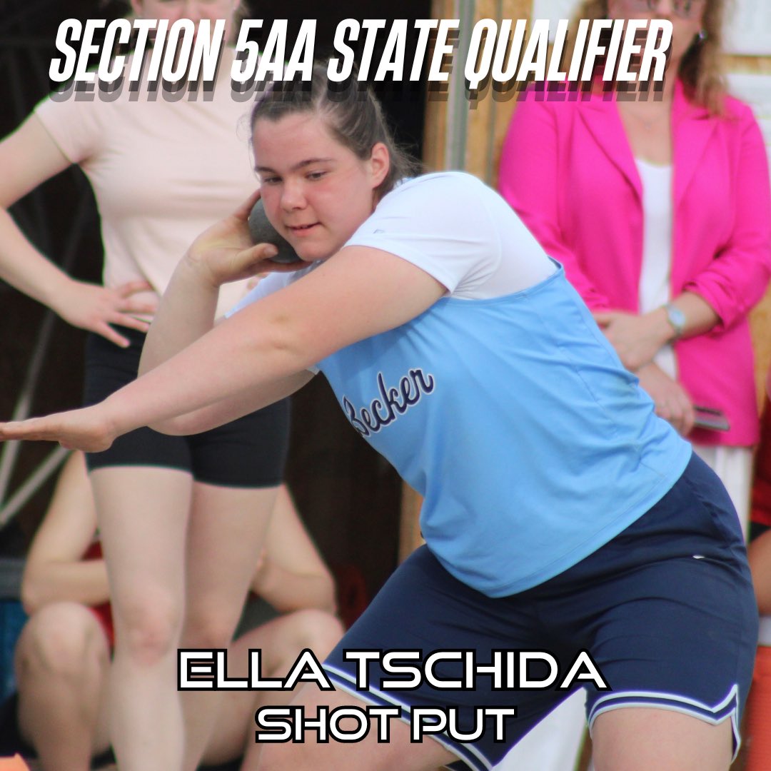 Congrats <a href="/EllaTschida2029/">Ella Tschida</a> 
State Qualifier in the Shot Put!