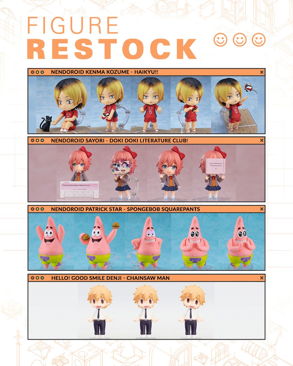 More of your favorites are back in stock! Browse our latest figure restock and shop popular characters from Doki Doki Literature Club! and more. Available now on the GOODSMILE ONLINE SHOP US! Shop: s.goodsmile.link/i5c #Goodsmile