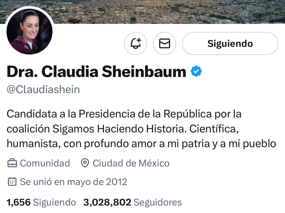LuisMiNegocios's tweet photo. Así los perfiles de @Claudiashein y @XochitlGalvez antes del resultado oficial. Veamos cómo amanecen mañana de “seguidores” https://t.co/KIjwT04UFC