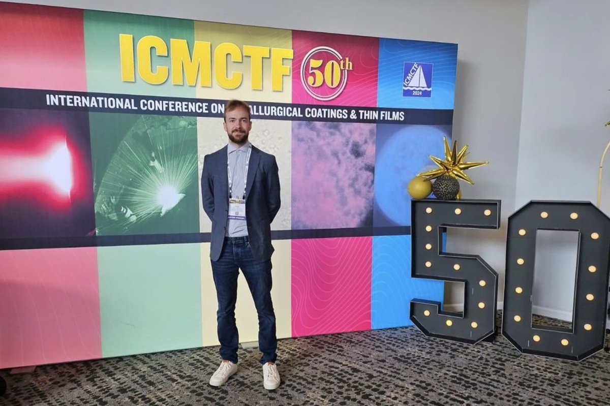 Tobias just returned from his first invited talk at the #ICMCTF, where he presented the wonders of solution-processed Ag2Se for achieving high thermoelectric performance. If you want to read about it, check his paper onlinelibrary.wiley.com/doi/10.1002/ae…
