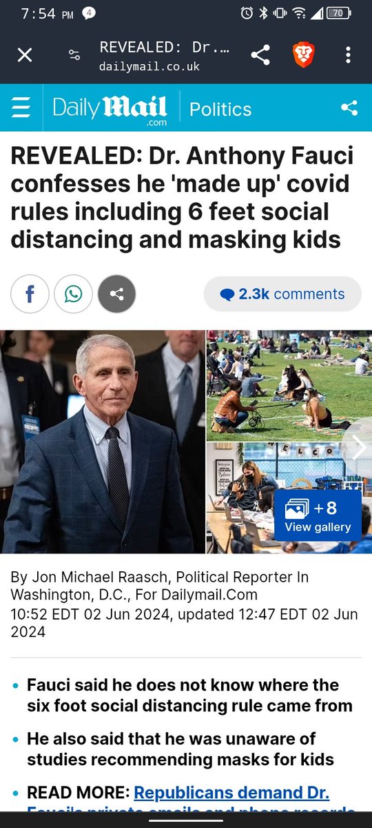 InsideLineBK's tweet image. I wonder what else he and others in power lies about.
#FauciLiedPeopleDied #Fauci #BidenHarris24 #Biden #Covid