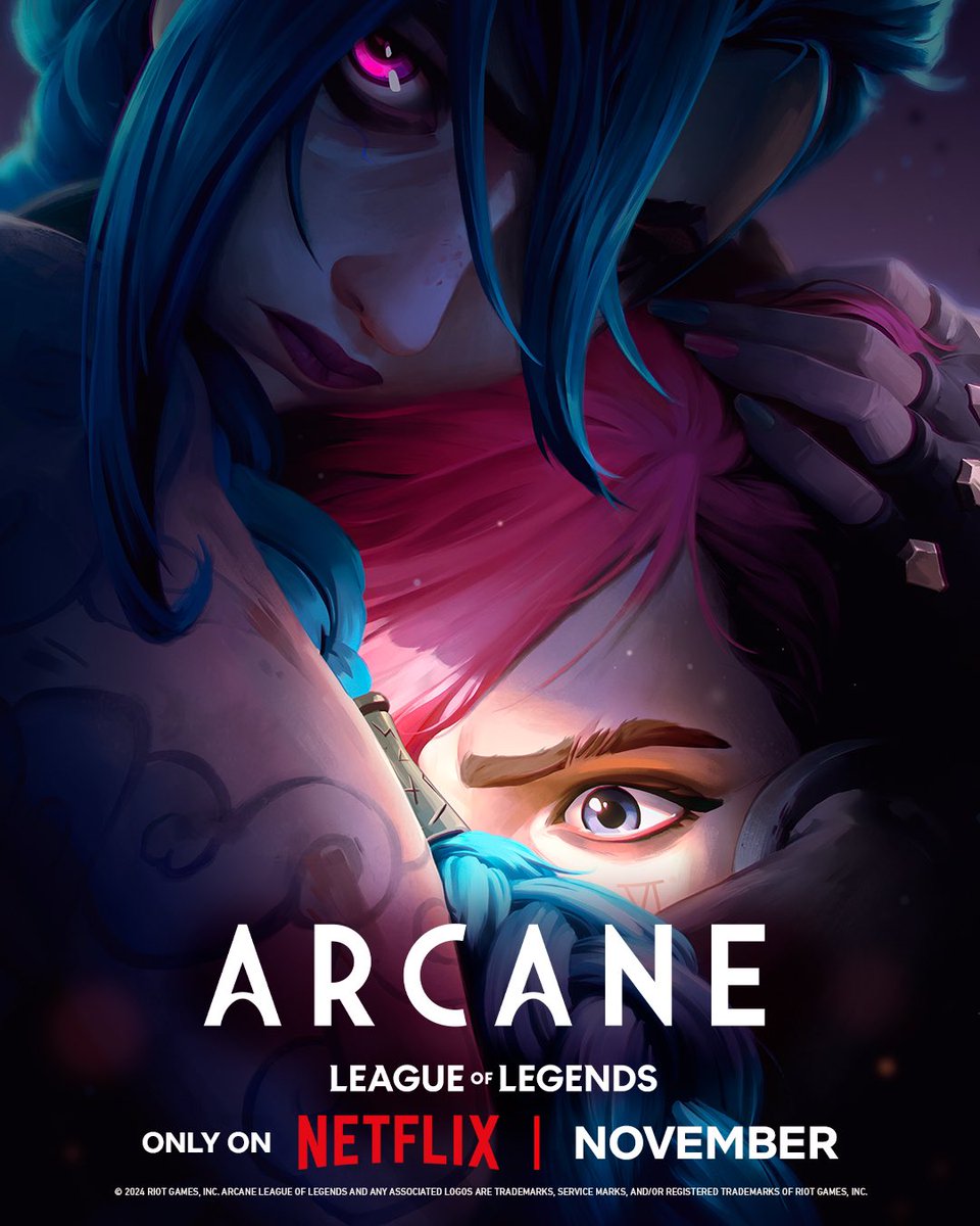 First poster for ‘ARCANE’ Season 2 Releasing in November on Netflix.