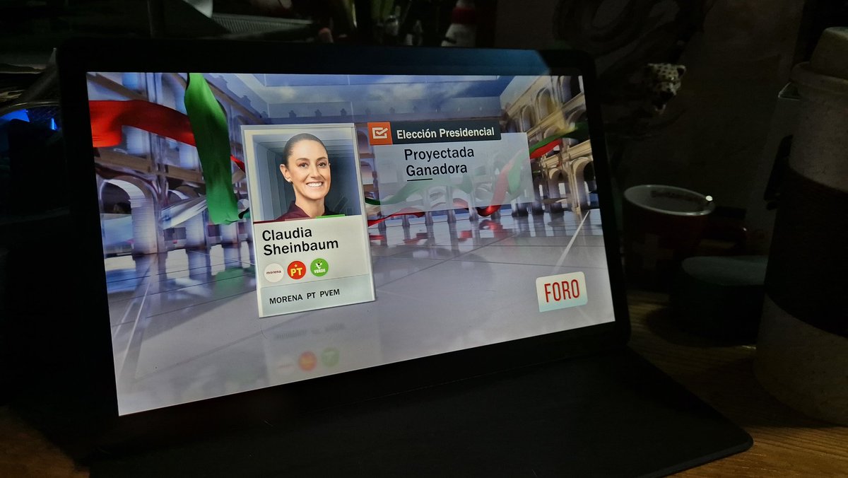 Damian_lestrade's tweet image. Proyección de @nmas ¿weeeeeeyyy que es esto? Asi sin más sale Televisa a PROYECTAR y decir LITERAL, que Claudia es la nueva presidenta de México ¿que pedo? #EleccionesMéxico2024