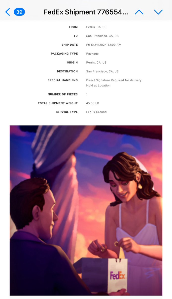 FedEx can you please explain to me what’s happening in this photo that you inexplicably included in my email confirmation?