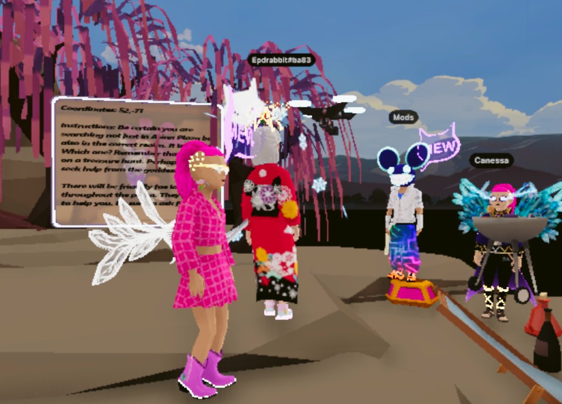 HAUSOFDAYBED's tweet photo. @AwedJob @decentraland Much love @AwedJob! I still remember exploring all over DCL finding eachother with our #FindingWhimsy buddies, so fun with @epdrabbit! ๐ธ๐ฐ๐ซถ https://t.co/bhDiJQnEC2