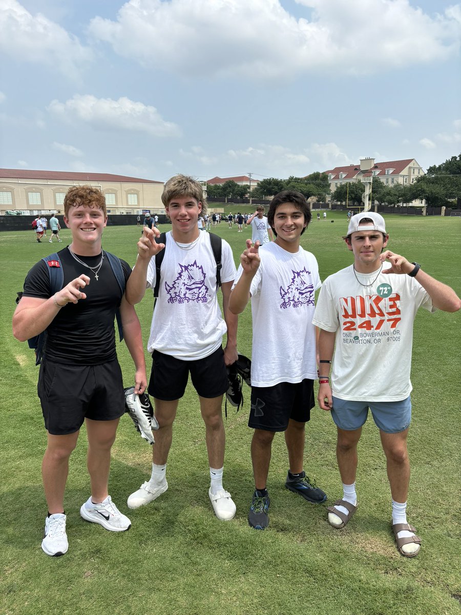 Blake Vaughn (@b_vaughn21) on Twitter photo Thank you <a href="/TCUFootball/">TCU Football</a> for hosting a great camp today. I had a great time learning new things and competing! Canโt wait for next year!
<a href="/CoachShaneHanks/">Shane Hanks</a> <a href="/Coach_JDavidson/">Justin D. Davidson, M. Ed.</a> <a href="/MTommerdahl/">Mark Tommerdahl</a> <a href="/VenableCooper/">CooperVenable</a> <a href="/Nicholas_Lopz/">Nicholas Lopez</a> @2025Valdez <a href="/CMKicking/">๐พ๐ค๐๐ฎ ๐๐๐ฃ๐๐๐ก๐ก ๐๐๐๐ ๐๐ฃ๐</a> Thank you <a href="/TCUFootball/">TCU Football</a> for hosting a great camp today. I had a great time learning new things and competing! Canโt wait for next year!
<a href="/CoachShaneHanks/">Shane Hanks</a> <a href="/Coach_JDavidson/">Justin D. Davidson, M. Ed.</a> <a href="/MTommerdahl/">Mark Tommerdahl</a> <a href="/VenableCooper/">CooperVenable</a> <a href="/Nicholas_Lopz/">Nicholas Lopez</a> @2025Valdez <a href="/CMKicking/">๐พ๐ค๐๐ฎ ๐๐๐ฃ๐๐๐ก๐ก ๐๐๐๐ ๐๐ฃ๐</a>
