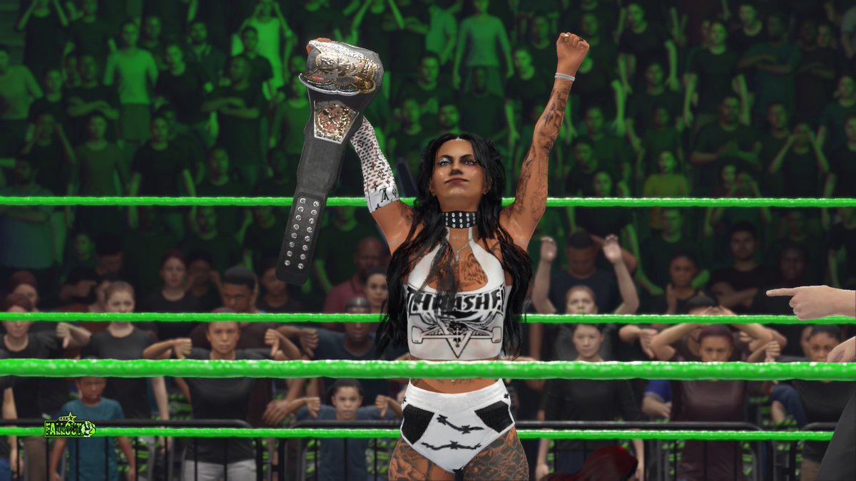 RiotWrestling2K's tweet photo. #AndStill

@PoisonIvy_RSW defeats @MaeveWWE2K to retain the RGW Hardcore Championship 

https://t.co/cgg23T5NGk 

#wwe2k24 https://t.co/ODdNCKB3Yz