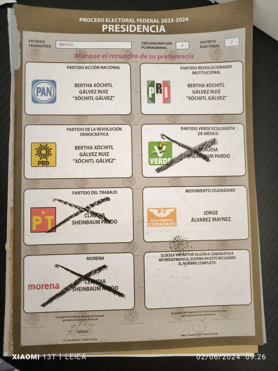 RAYO_74's tweet photo. Así se voto hoy!! https://t.co/Ds8jok0EKT