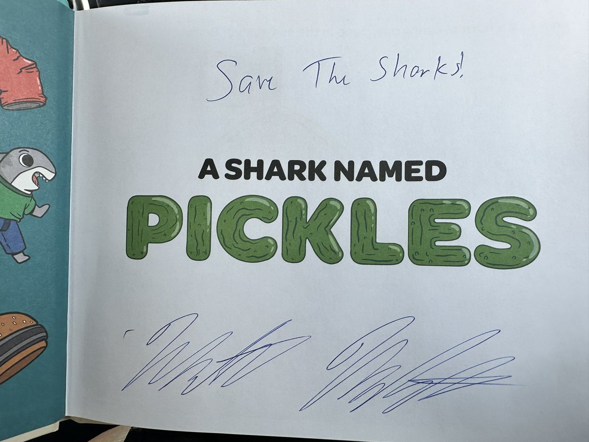 We even found a cool gem signed by local author <a href="/sharkbytesmatt/">Matt Marchant</a>