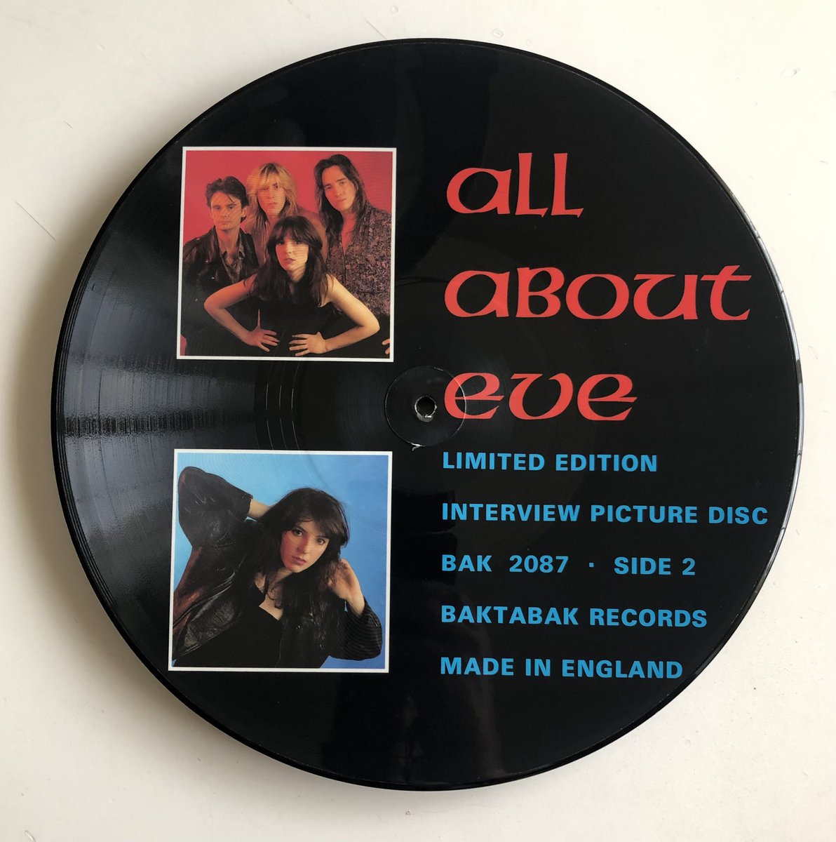 satoshi_iwase's tweet photo. All About Eve – Limited Edition Interview Picture Disc
Baktabak 1987
#picturedisk
All About “ALL ABOUT EVE “💙 https://t.co/0Wpl9vVZY0