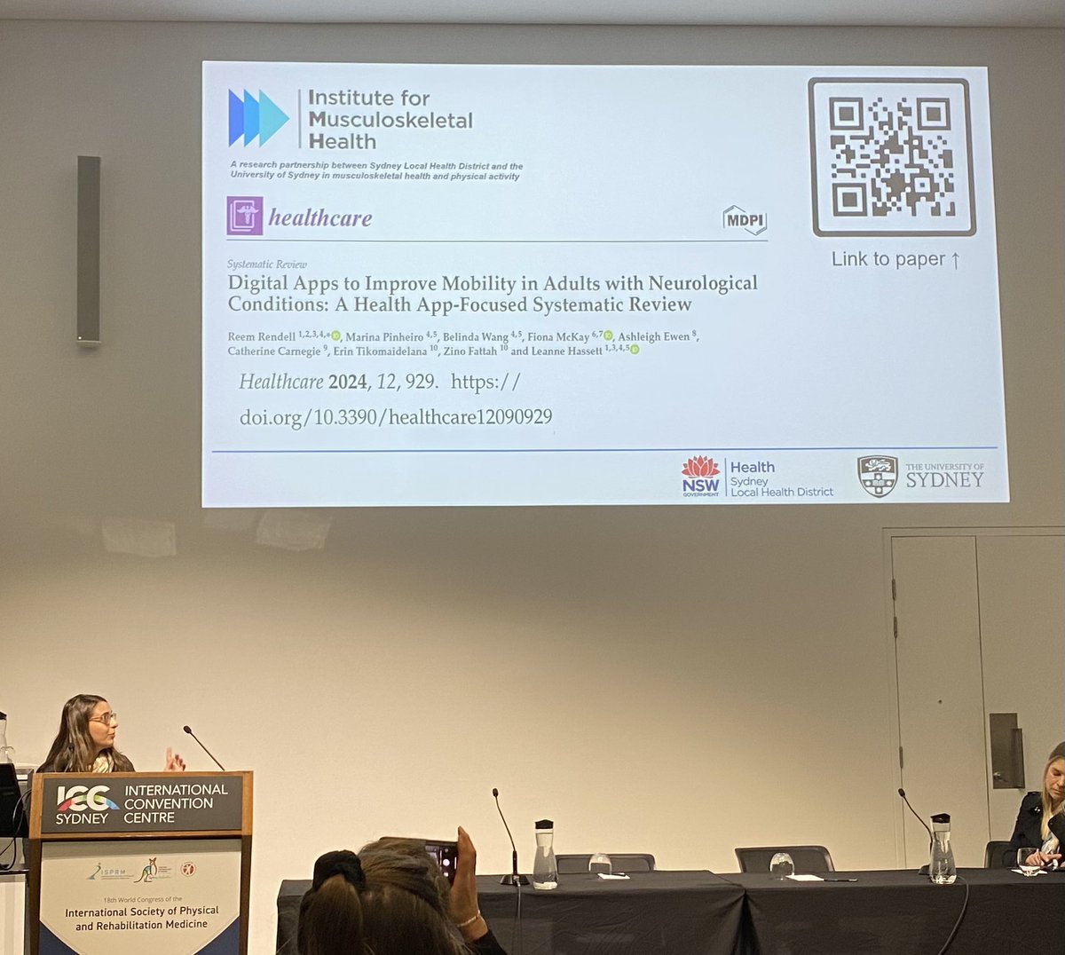 Leanne Hassett (@leanne_hassett) on Twitter photo Next session @ #ISPRM2024 on tech in rehab. Fantastic presentations by <a href="/msk_health/">Institute for Musculoskeletal Health</a> PhD candidates <a href="/LouisePearce_/">Louise Pearce</a> <a href="/Reem_Rendell/">Reem Rendell</a> on clinician device preferences & SR Apps for mobility training. <a href="/CathieSherr/">Prof Cathie Sherrington</a> <a href="/mabpinheiro/">Marina Pinheiro</a> Next session @ #ISPRM2024 on tech in rehab. Fantastic presentations by <a href="/msk_health/">Institute for Musculoskeletal Health</a> PhD candidates <a href="/LouisePearce_/">Louise Pearce</a> <a href="/Reem_Rendell/">Reem Rendell</a> on clinician device preferences & SR Apps for mobility training. <a href="/CathieSherr/">Prof Cathie Sherrington</a> <a href="/mabpinheiro/">Marina Pinheiro</a>