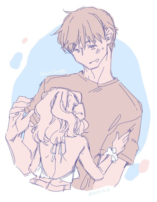 体格差いちゃいちゃいいよね #ちびっこちゃん朝活 