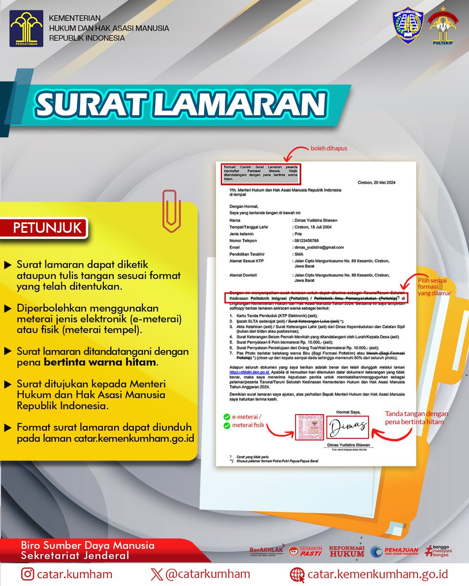 SELEKSI CATAR KEMENKUMHAM tweet media