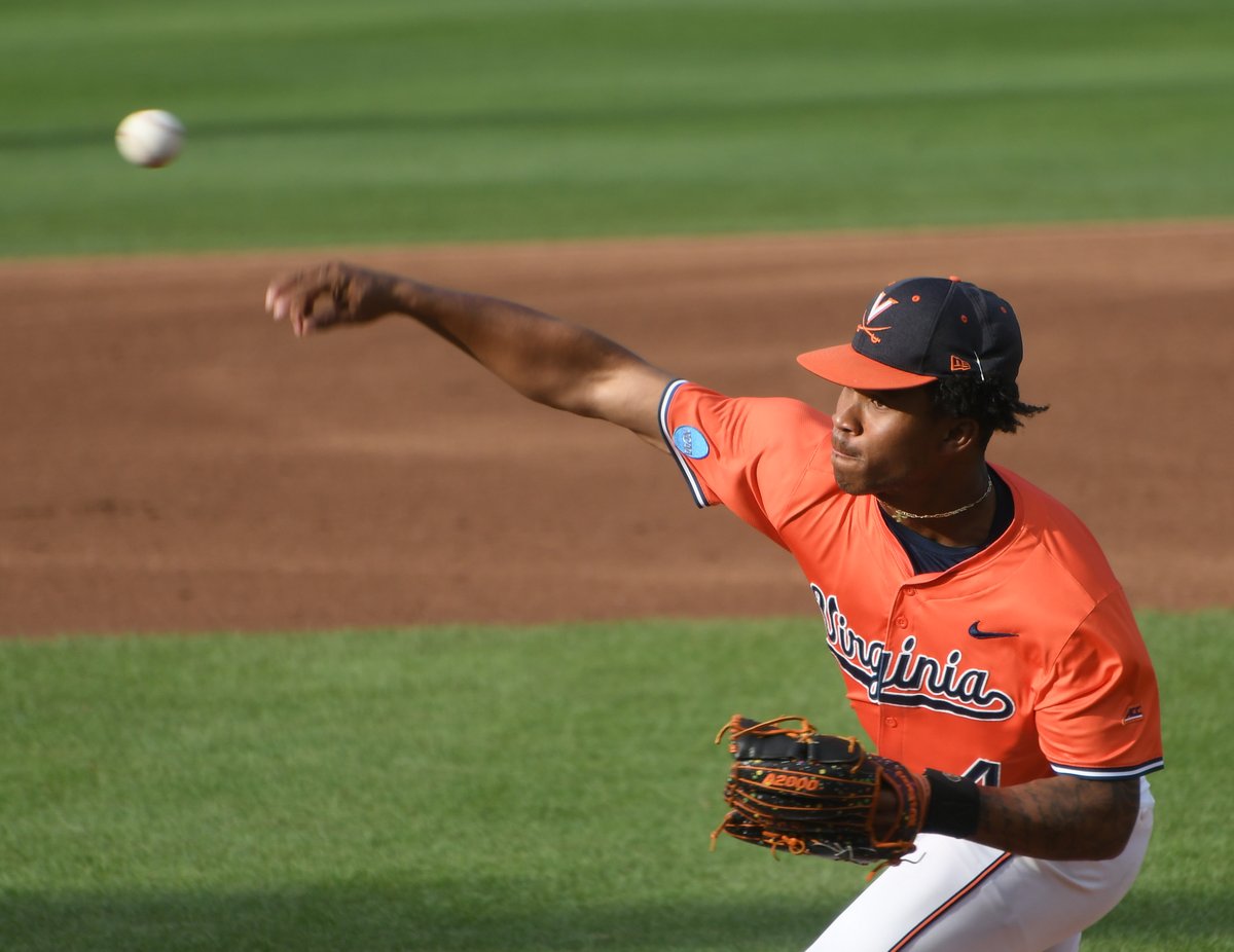 Jay Woolfolk (W, 3-1) ad a career night tonight, going eight innings and allowing only two runs while striking out seven. (Cal Tobias/@DailyProgress)